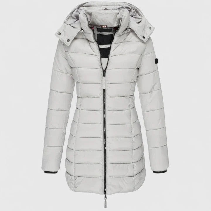 Women's Winter Coat | Slim-Fit Parka with Detachable Hood 8
