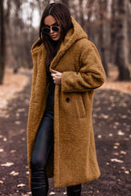 Women's Winter Coat | Wool Blend, Knee-Length, Tailored Fit with Hood 4