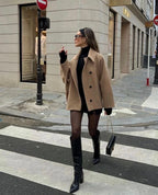 Women's Winter Wool Coat | Oversized, Elegant Design for Cold Weather 0