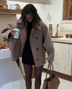 Women's Winter Wool Coat | Oversized, Elegant Design for Cold Weather 8