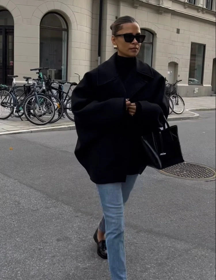 Women's Winter Wool Coat | Oversized, Elegant Design for Cold Weather 9