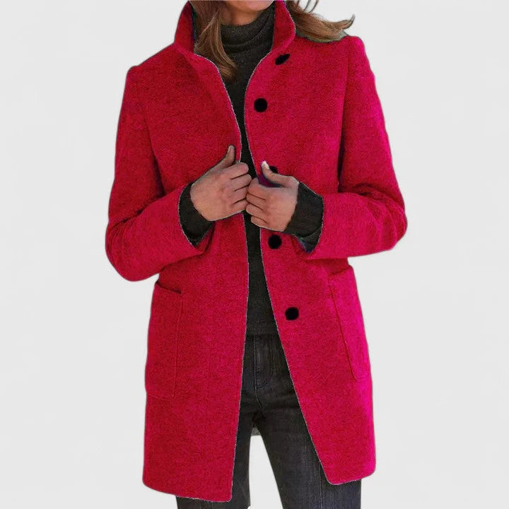 Women's Wool Trench Coat | Elegant Classic Cut, Warm Winter Layer 2