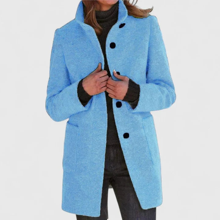 Women's Wool Trench Coat | Elegant Classic Cut, Warm Winter Layer 3