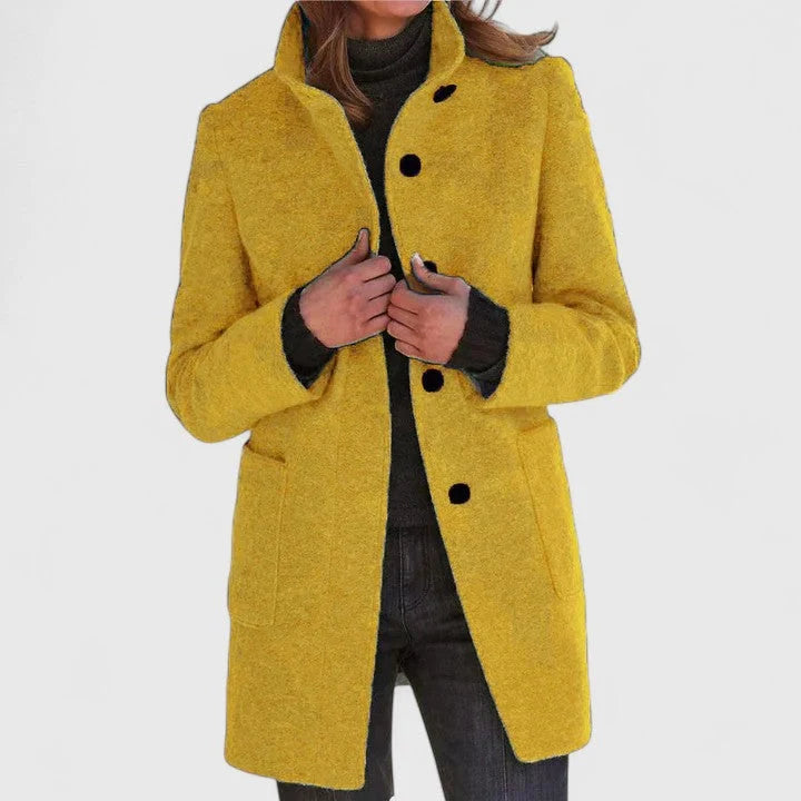 Women's Wool Trench Coat | Elegant Classic Cut, Warm Winter Layer 4