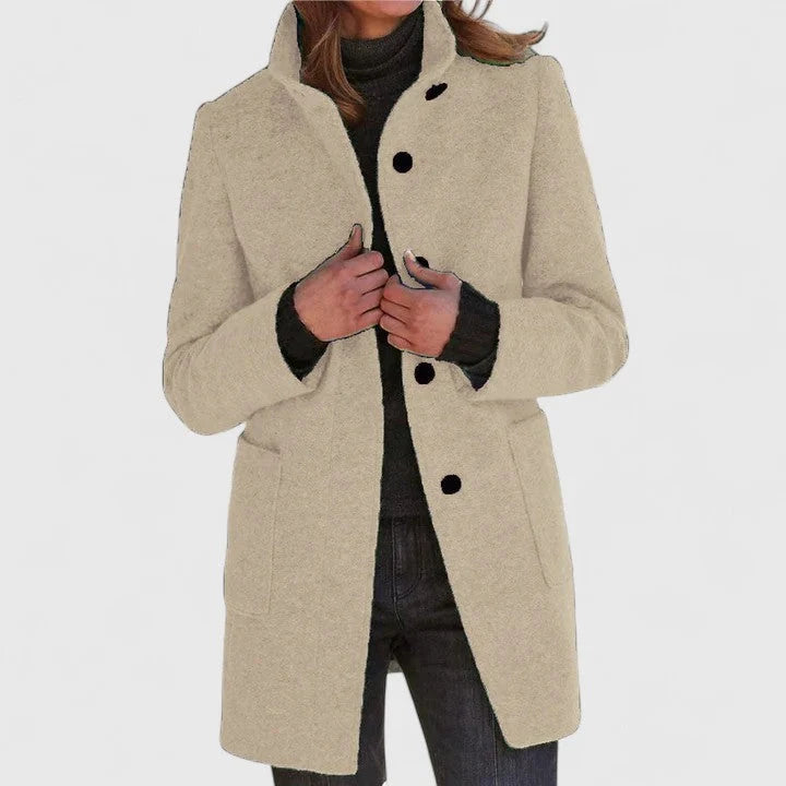 Women's Wool Trench Coat | Elegant Classic Cut, Warm Winter Layer 6