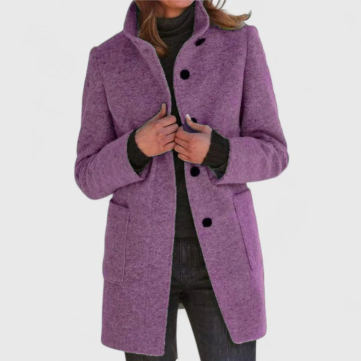 Women's Wool Trench Coat | Elegant Classic Cut, Warm Winter Layer 7