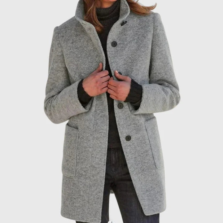 Women's Wool Trench Coat | Elegant Classic Cut, Warm Winter Layer 8
